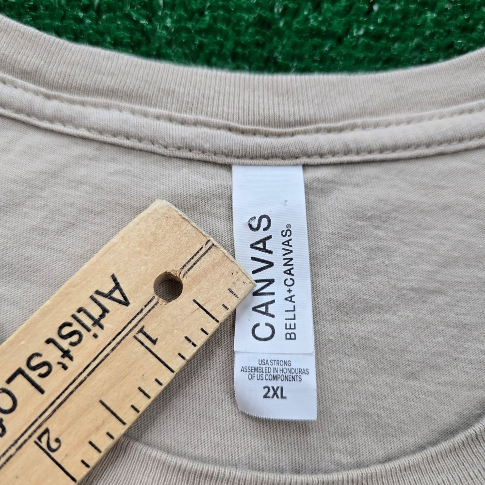 Dux Tshirt‎ Mens 2XL Beige Tan Graphic Duck Box Back Print Casual Tee Outdoors - Picture 7 of 8